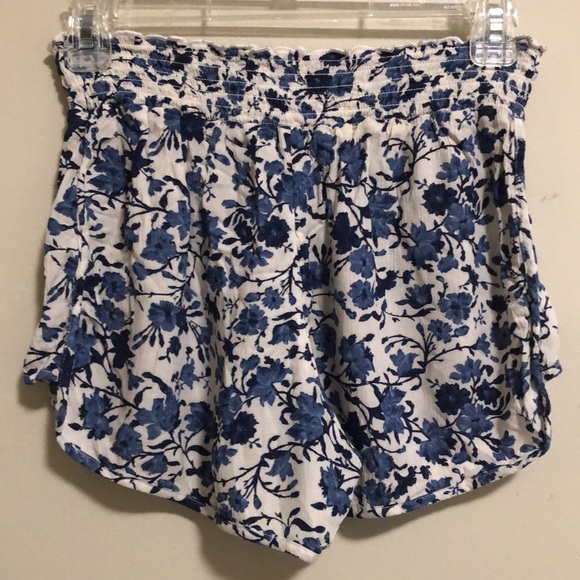 American Eagle Shorts Flowy Blue Floral Print SZ S - Picture 3 of 6